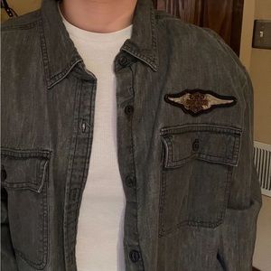 Harley Davidson Button Up